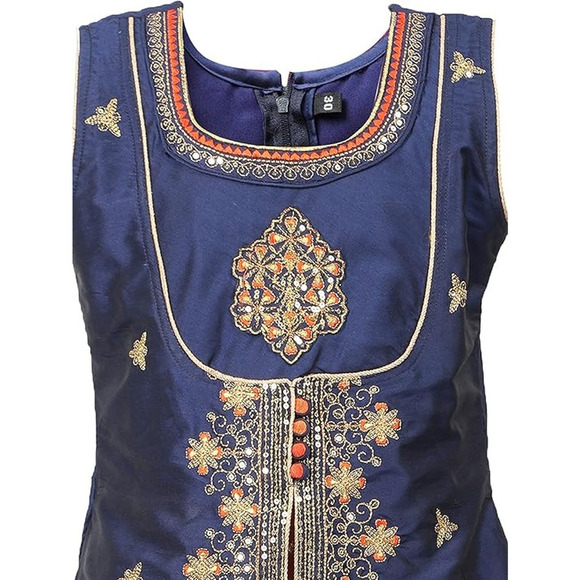 Ashwini Girl Salwar Suit With Embroidery Work | Indian Readymade Ethnic Churidar - Picture 3 of 7